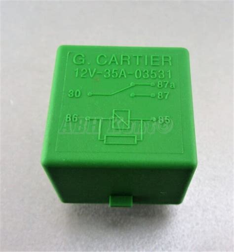 relay g cartier 12v 35a 03531|PEUGEOT CITROEN RELAY GREEN CARTIER 12V 35A 03531.